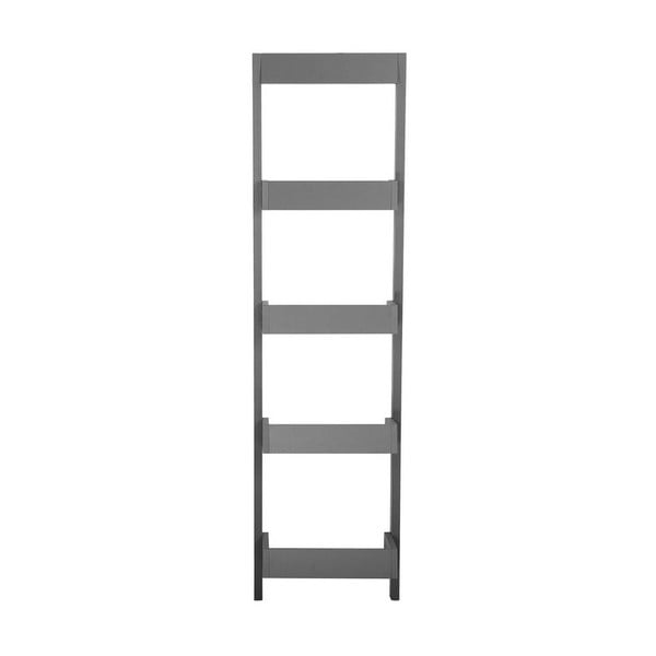 Tamsiai pilkos "Monobeli Amy" kopėčios su lentynomis, aukštis 166 cm