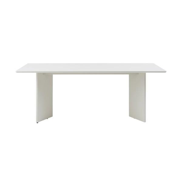 Valgomojo stalas šviesiai pilkos spalvos 90x200 cm Palma – Unique Furniture-image-2