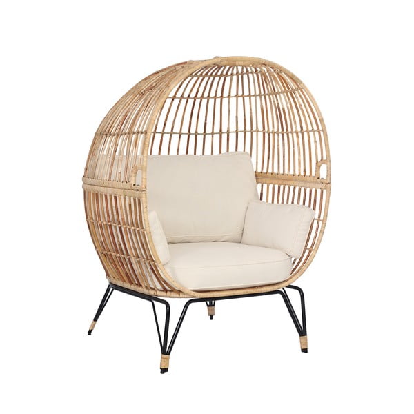 Sodo kėdė iš ratano Bonami Essentials Nodi Beige-image-1