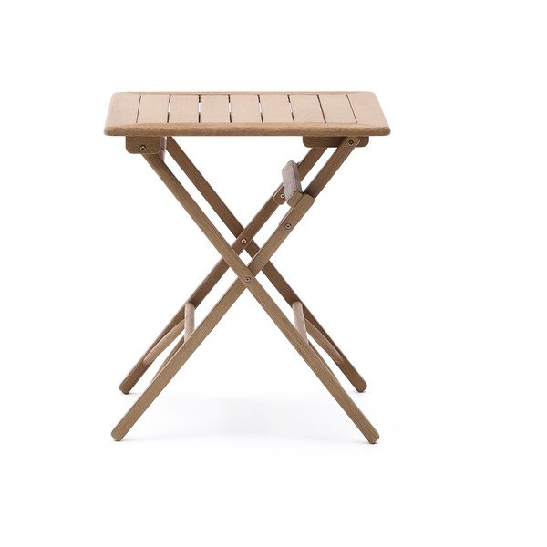 Iš akacijos masyvo sodo valgomojo stalas 66x66 cm Dandara – Kave Home-image-2
