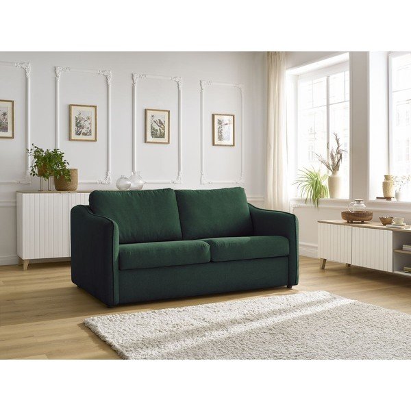 Žalios spalvos sofa miegojimui/sulankstoma 178 cm Lenny – Bobochic Paris-image-1