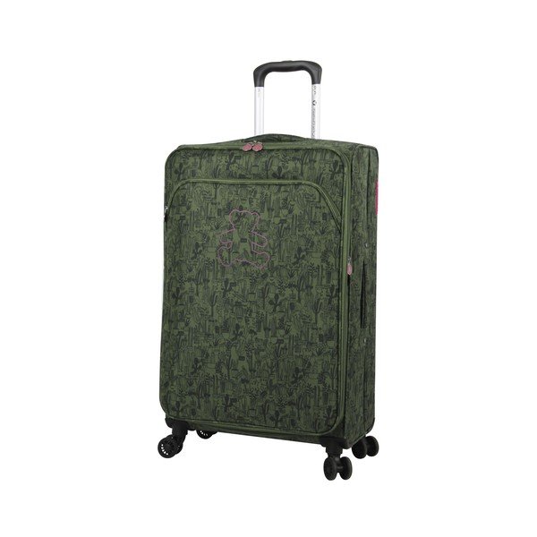Lulucastagnette Teddy Bear žalias 4 ratų bagažas, 71 l-image-4