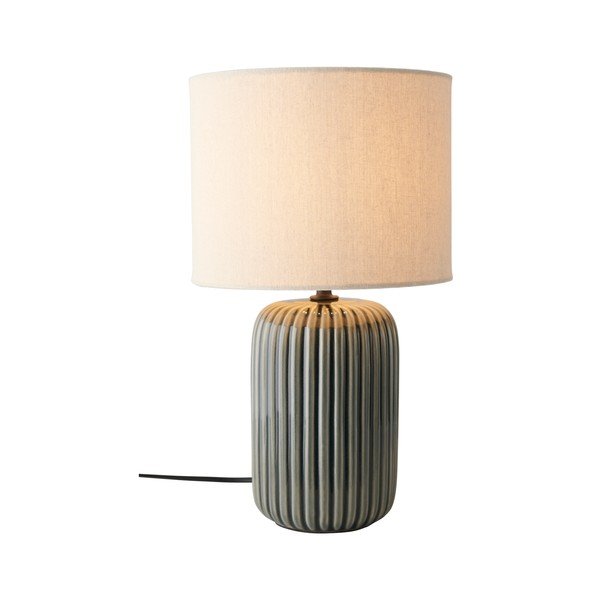 Pilkos spalvos/smėlio spalvos iš tekstilės stalinis šviestuvas (aukštis 36 cm) Mizu – Ellos Home-image-3