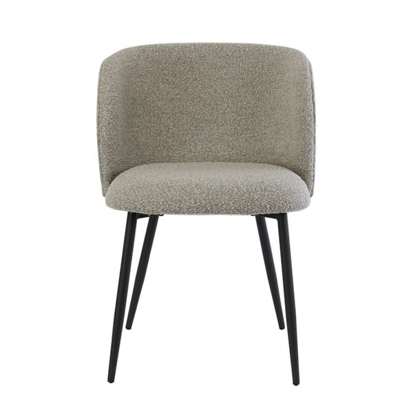 Pilkos spalvos iš audinio valgomojo kėdė Elyna – Light & Living-image-2