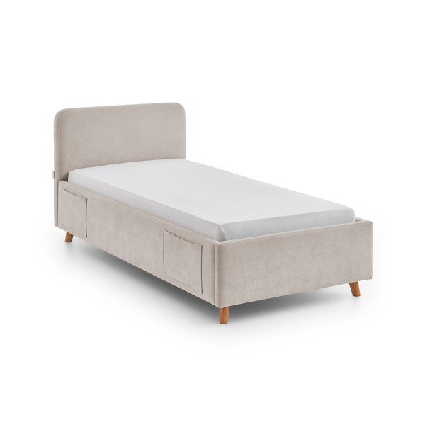 Smėlio spalvos vaikiška lova be grotelių 90x200 cm Cosy – Meise Möbel-image-4