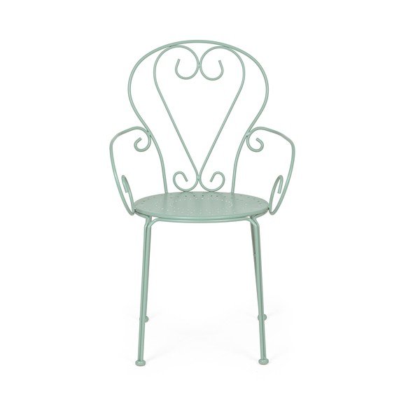Mėtų spalvos metalinė sodo kėdė Etienne – Bizzotto-image-2