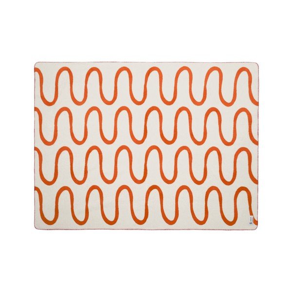 Oranžinės spalvos antklodė ir pledas 150x200 cm Swirl – noo.ma-image-4