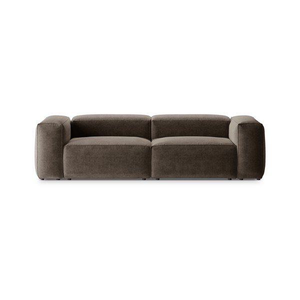 Rudos spalvos sofa 264 cm Bergamo – Cosmopolitan Design