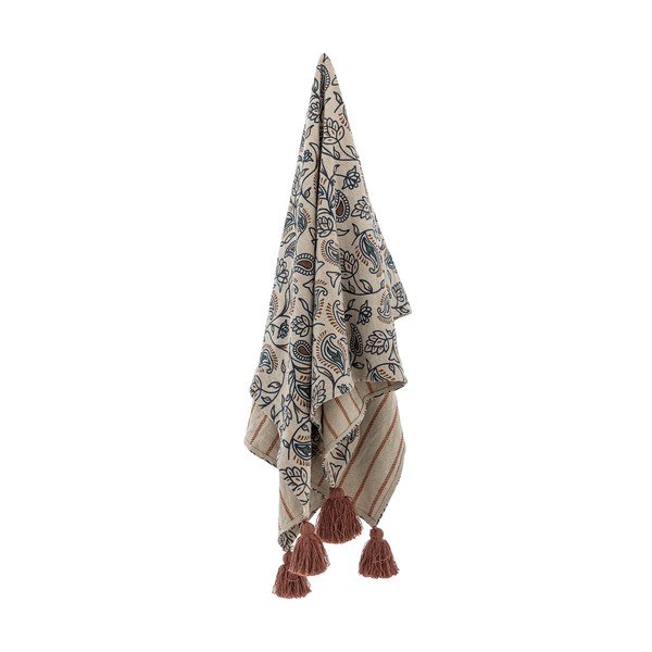 Iš medvilnės mišinio antklodė ir pledas 130x160 cm Paisley – Bloomingville-image-2