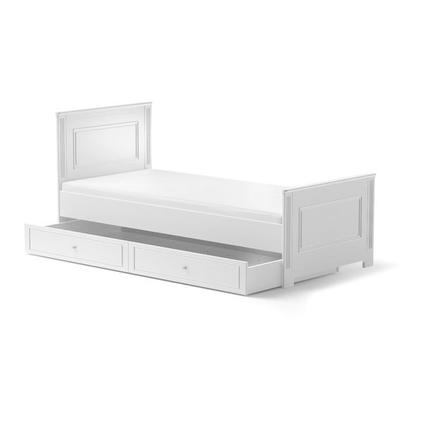 Balta vaikiška lova su stalčiumi BELLAMY Ines, 90 x 200 cm