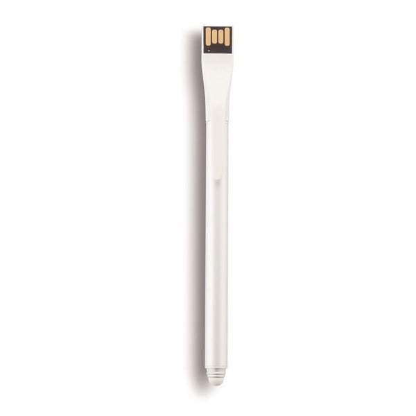 Rašiklis su USB kaupikliu Point 4GB, baltas