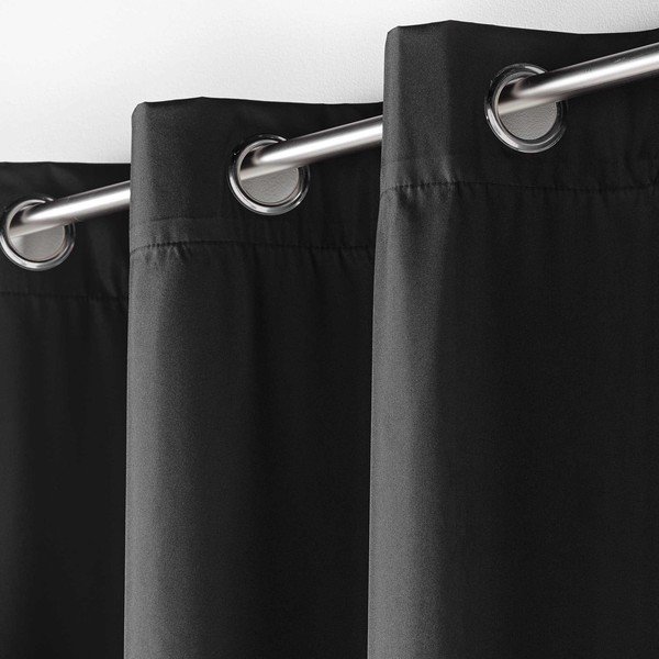 Juodos spalvos termo užuolaida 140x260 cm Icemount – douceur d'intérieur-image-2