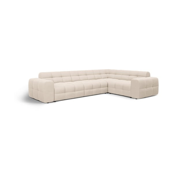 Smėlio spalvos kampinė sofa (su dešiniuoju kampu/„L“ formos) Kendal – Micadoni -image-3