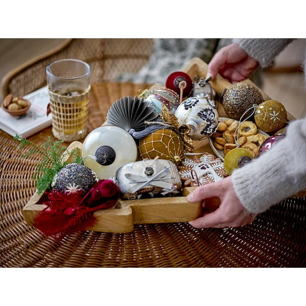 Iš stiklo eglutės papuošimai 2 vnt. Loha – Bloomingville-image-1