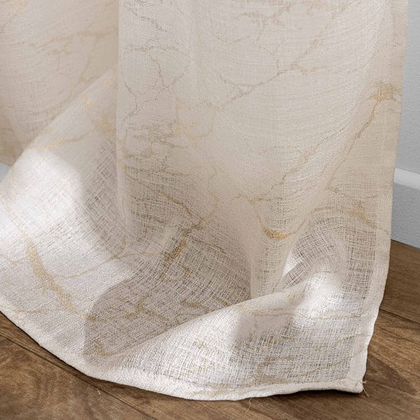 Permatoma užuolaida smėlio spalvos 140x240 cm Marius – douceur d'intérieur-image-3