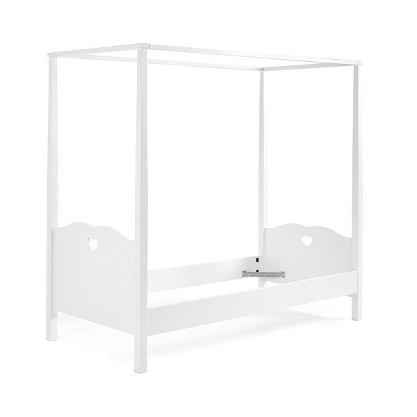 Balta vaikiška lova su baldakimu "Vipack Amori