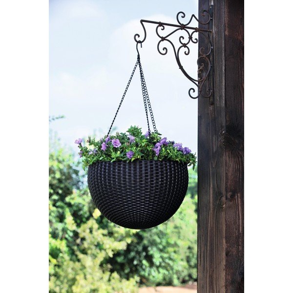 Iš plastiko pakabinamas ir sieninis vazonas ø 35 cm Hangingsphere – Keter-image-1