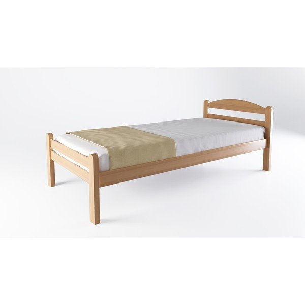 Natūralios spalvos iš buko masyvo dvigulė lova su lovos grotelėmis 180x200 cm Bellariva – B.E.S.-image-3