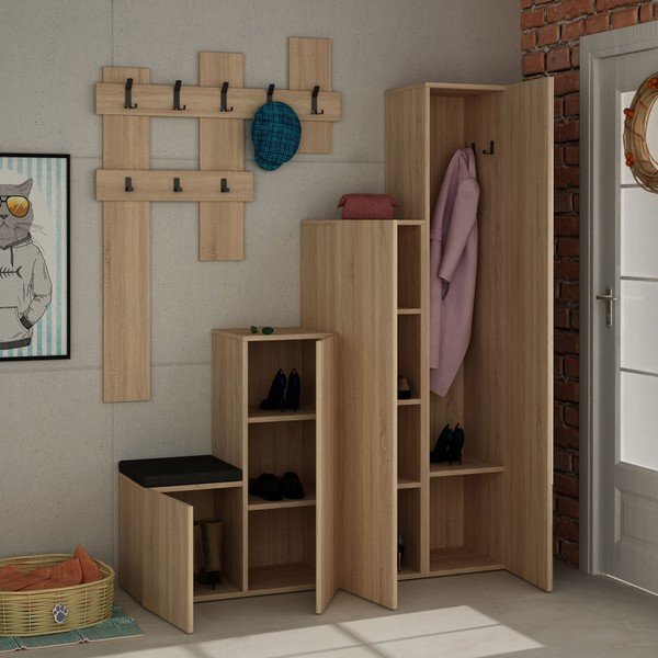 "Homitis Up Sonomo" spintelės ir sieninių pakabų rinkinys-image-3