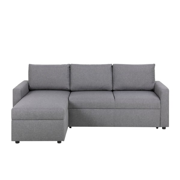 Šviesiai pilka sofa-lova su daiktų laikymo vieta "Actona Sacramento