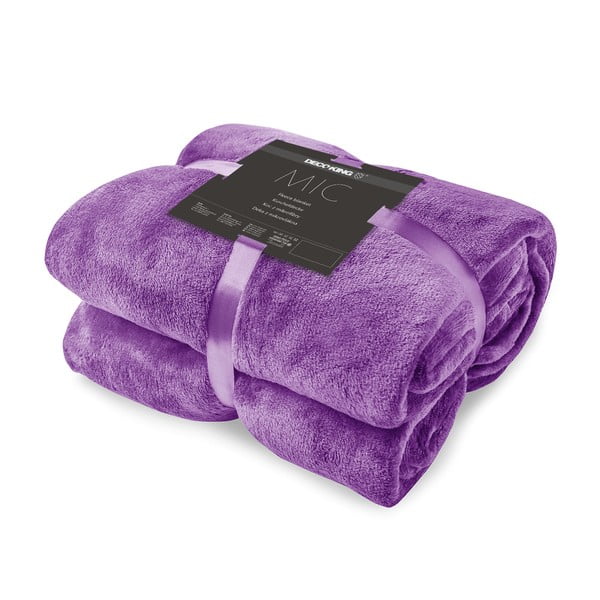 Violetinė mikropluošto antklodė DecoKing Mic Nina, 70 x 150 cm-image-4