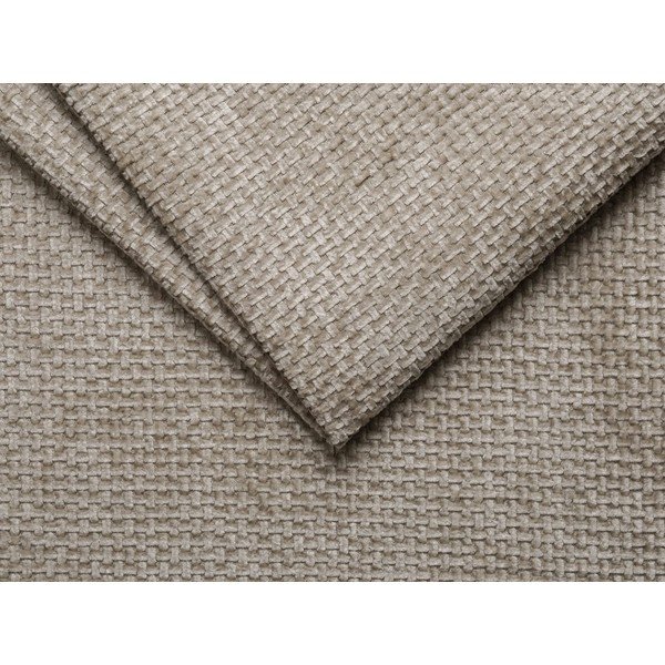 Smėlio spalvos dvigulė lova audiniu dengta be galvūgalio 140x200 cm Whale – Micadoni -image-3