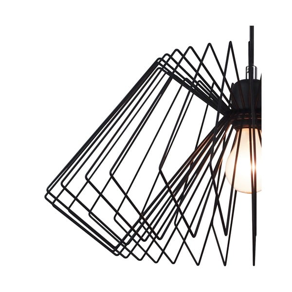 Juodas pakabinamas šviestuvas Tomasucci Cage-image-1