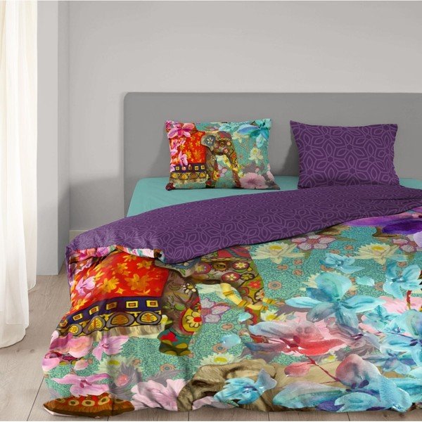 Medvilninė dvivietė patalynė "Good Morning Eclectic", 200 x 200 cm-image-1