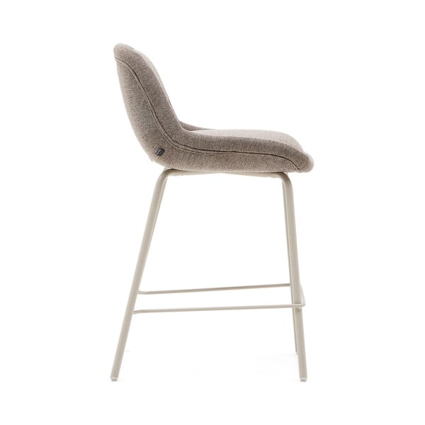 Pilkai smėlinės spalvos baro taburetė (sėdynės aukštis 65 cm) Aimin – Kave Home-image-2