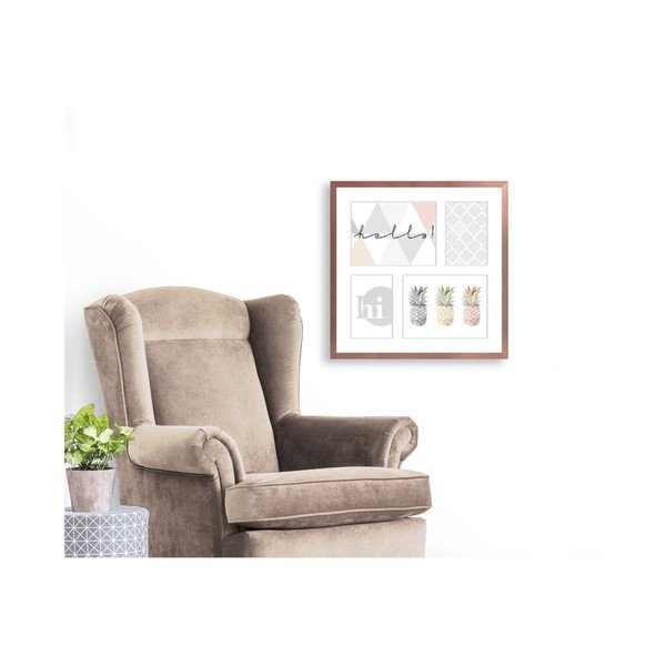 Rudas rėmelis 4 nuotraukoms Styler Sanremo, 39 x 39 cm-image-1