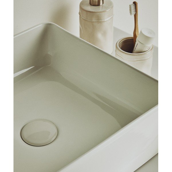 Baltos spalvos iš keramikos praustuvas 36,5x36,5 cm Ovara – Kave Home-image-2