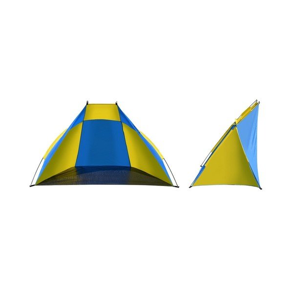 Geltonos ir mėlynos spalvos paplūdimio palapinė Cattara Splitas-image-4