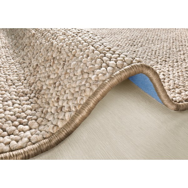 Kilimas šviesiai rudos spalvos 80x200 cm Wolly – BT Carpet-image-3