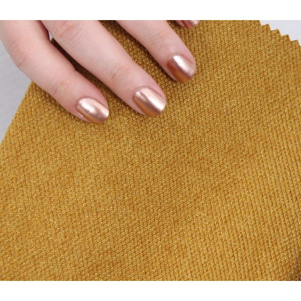 Pufas garstyčių spalvos Copper – Artie-image-4