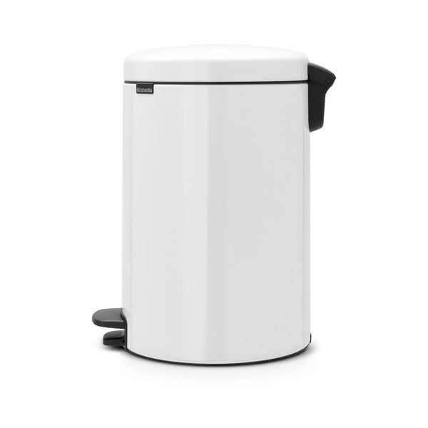 Iš plieno šiukšliadėžė baltos spalvos su pedalu 20 l NewIcon – Brabantia