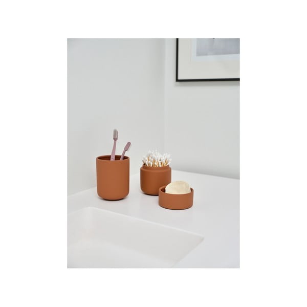 Iš molio dantų šepetėlio indas oranžinės spalvos Ume – Zone-image-3