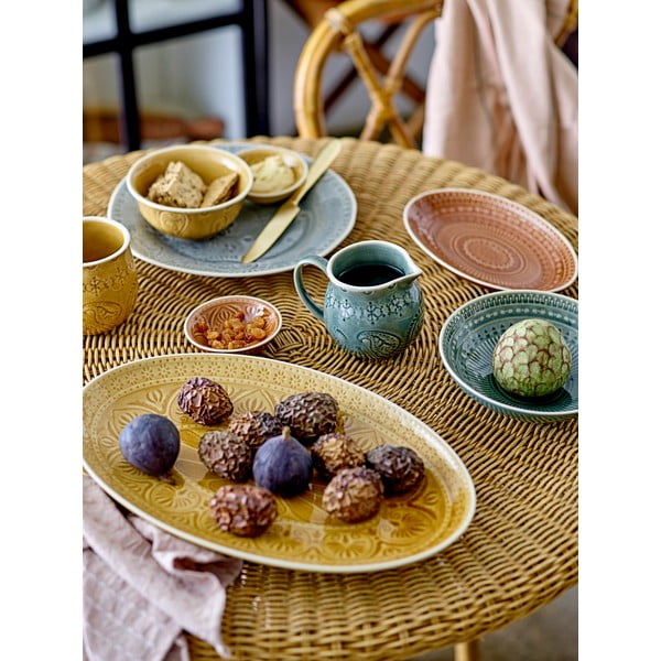 Geltonos spalvos keraminis dubuo Bloomingville Rani, ø 13 cm-image-1