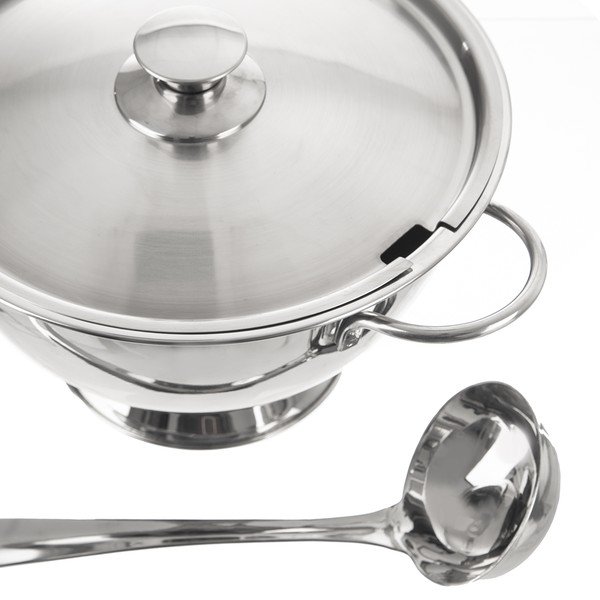 Sidabrinės spalvos iš nerūdijančio plieno dubuo ø 26 cm – Orion-image-3