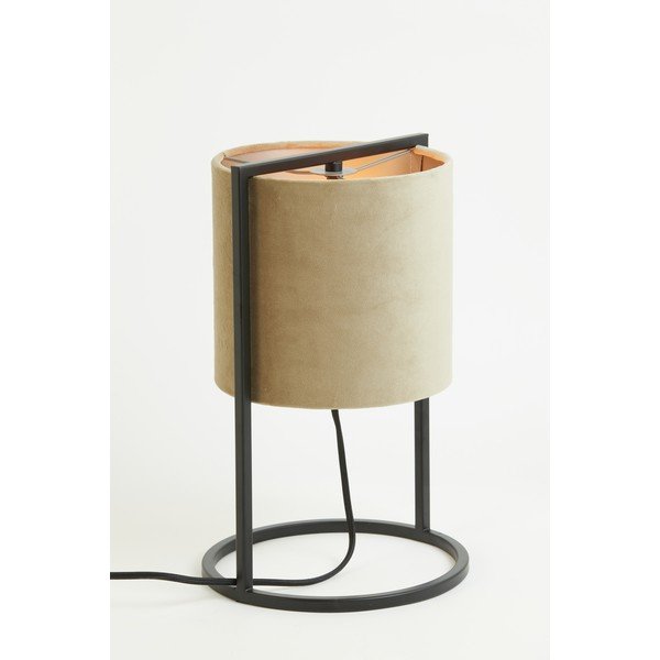 Juodos ir smėlio spalvos stalinė lempa (aukštis 35 cm) Santos - Light & Living-image-3