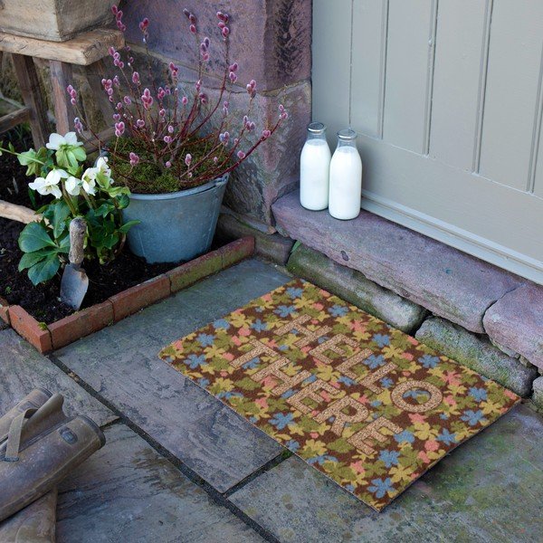 Iš kokoso pluošto grindų kilimėlis 40x60 cm Hello There – Artsy Doormats-image-2