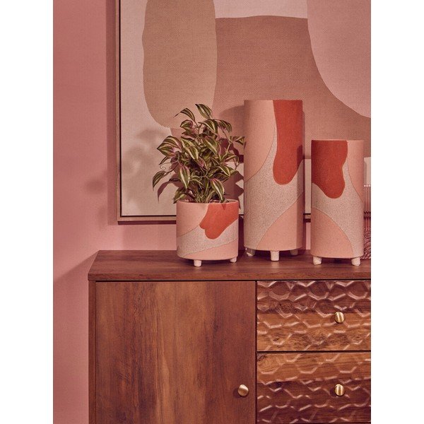 Tamsios natūralios spalvos šoninė spintelė 114x70x39 cm Frida – Premier Housewares-image-4