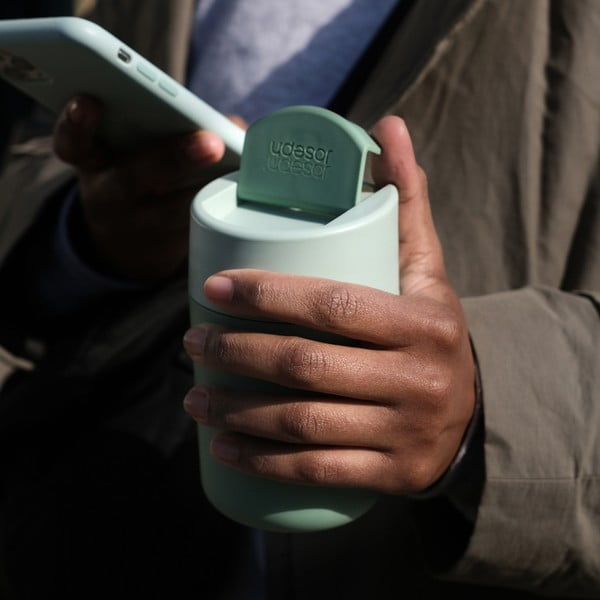 Kelioninis puodelis (ne termo) mėtų spalvos 340 ml Sipp – Joseph Joseph-image-3