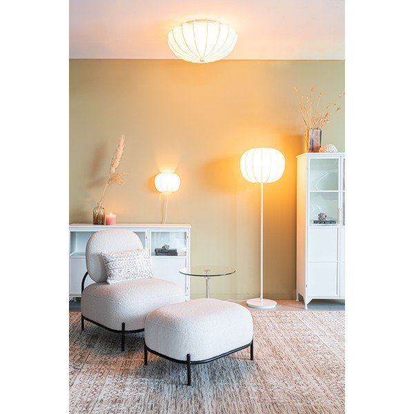 Pastatomas šviestuvas baltos spalvos (aukštis 160 cm) su tekstiliniu gaubtu Shem – White Label-image-2
