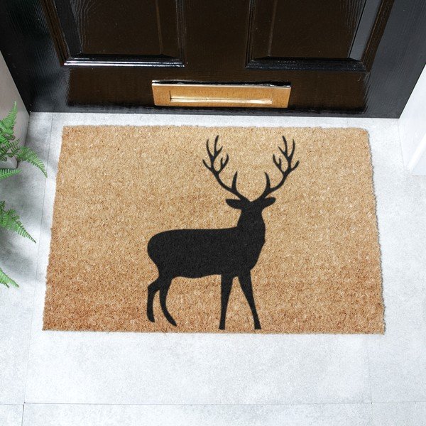 Iš kokoso pluošto grindų kilimėlis 40x60 cm Stag – Artsy Doormats-image-2
