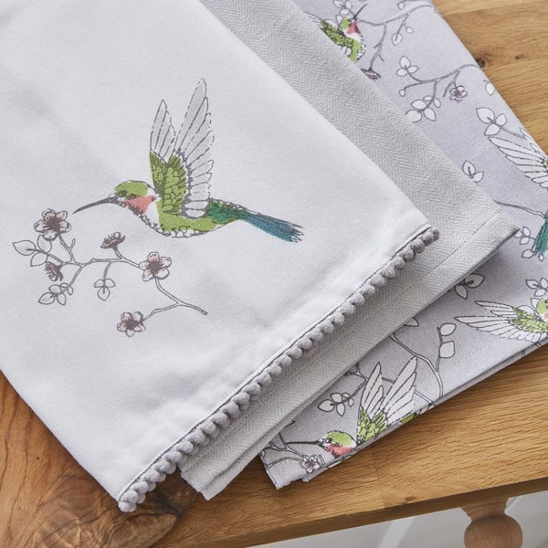 Rankšluostėlių, prijuostės ir puodų laikiklio rinkinys 5 vnt. Hummingbirds – Cooksmart ®-image-4