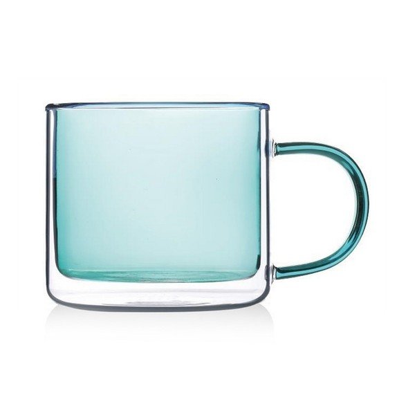 Iš stiklo  puodelis šviesiai mėlynos spalvos – Hermia