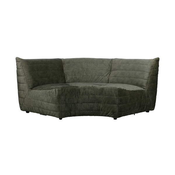 Kampinė sofa iš velveto žalios spalvos (kintama) Bag – WOOOD