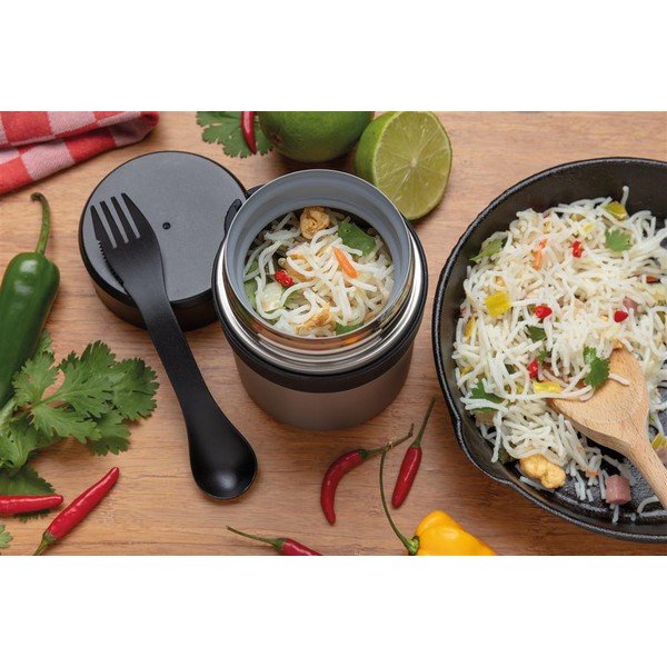 Nerūdijančio plieno pietų dėžutės rinkinys su stalo įrankiais XD kolekcija-image-1