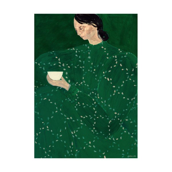 Plakatas 30x40 cm Coffee Alone At Place De Clichy – Sofia Lind – The Poster Club