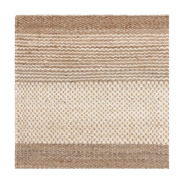 Apverčiamas/rankų darbo iš džiuto kilimas baltos spalvos/smėlio spalvos 200x300 cm Cedar – Asiatic Carpets-image-3